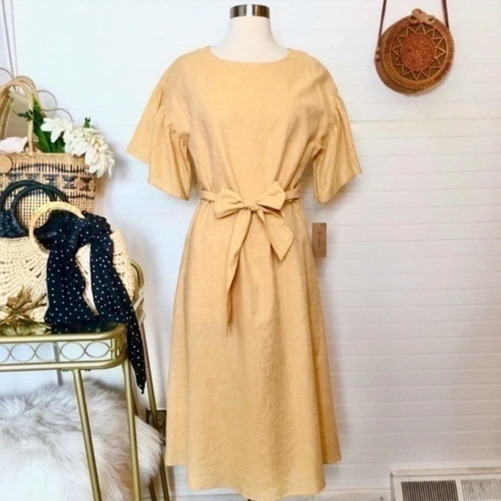 Daniel Cremieux Mustard Yellow Blouse